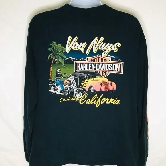 【Harley Davidson】90s USA製 FEEL THE HEAT Vintage 90s Harley Davidson Feel The Heat T-shirt - TokoPyramid